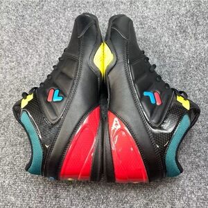 FILA Mens Change the Game High Top Shoe Black Red USA 10